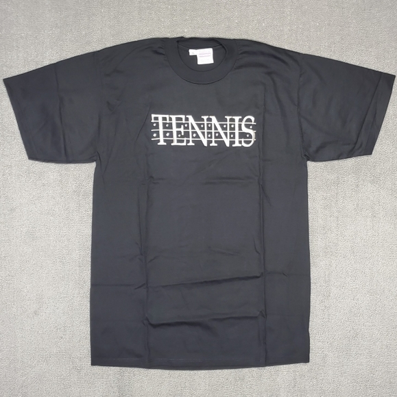 NOS Vintage Discoveries by Natalie Tennis Shirt XL Rhinestone Embroidered 90s - Picture 4 of 11